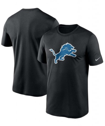 Men's Black Detroit Lions Logo Essential Legend Performance T-shirt $25.49 T-Shirts