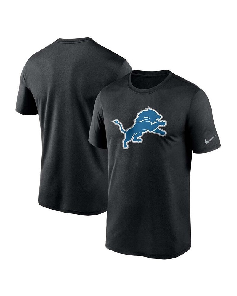 Men's Black Detroit Lions Logo Essential Legend Performance T-shirt $25.49 T-Shirts