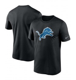 Men's Black Detroit Lions Logo Essential Legend Performance T-shirt $25.49 T-Shirts