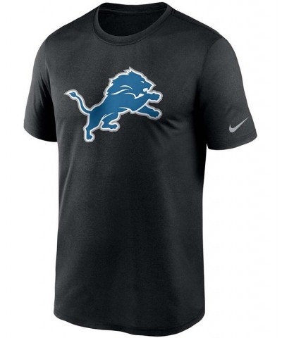 Men's Black Detroit Lions Logo Essential Legend Performance T-shirt $25.49 T-Shirts