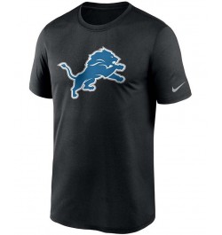 Men's Black Detroit Lions Logo Essential Legend Performance T-shirt $25.49 T-Shirts