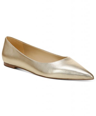 Women's Wanda Pointed Toe Flats Yellow $46.00 Shoes