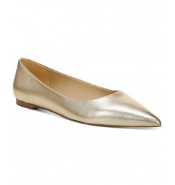 Women's Wanda Pointed Toe Flats Yellow $46.00 Shoes