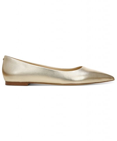 Women's Wanda Pointed Toe Flats Yellow $46.00 Shoes