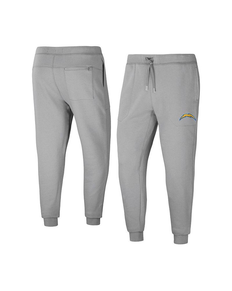 Men's NFL x Darius Rucker Collection by Gray Los Angeles Chargers Fleece Jogger Pants $35.87 Pants