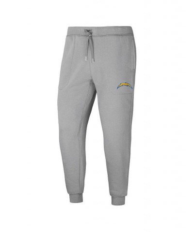 Men's NFL x Darius Rucker Collection by Gray Los Angeles Chargers Fleece Jogger Pants $35.87 Pants