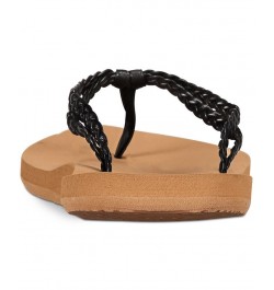 Women's Costas Flip Flops Black $14.00 Shoes