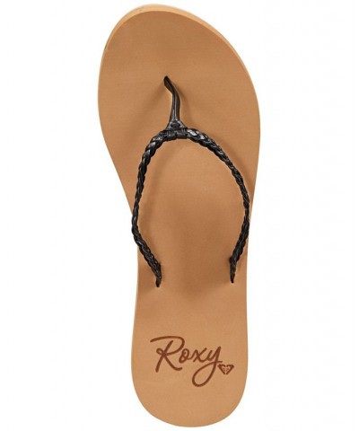 Women's Costas Flip Flops Black $14.00 Shoes