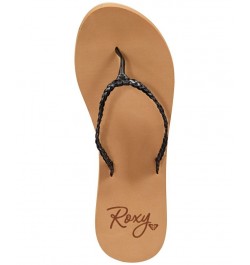 Women's Costas Flip Flops Black $14.00 Shoes