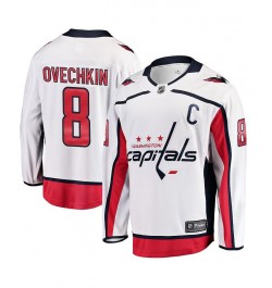 Men's Branded Alexander Ovechkin White Washington Capitals Breakaway Player Jersey $66.60 Jersey