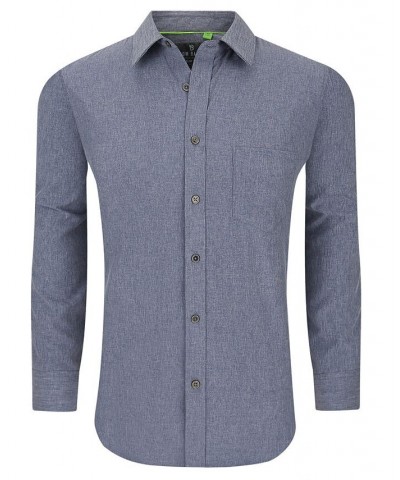 Men's Slim Fit Performance Long Sleeve Solid Button Down Dress Shirt PD04 $26.54 Dress Shirts