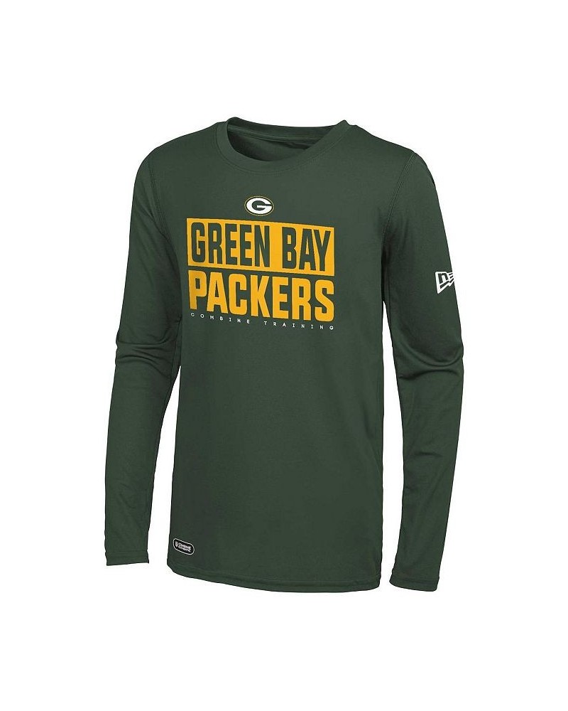 Men's Green Green Bay Packers Combine Authentic Offsides Long Sleeve T-shirt $24.07 T-Shirts