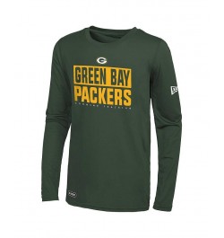 Men's Green Green Bay Packers Combine Authentic Offsides Long Sleeve T-shirt $24.07 T-Shirts