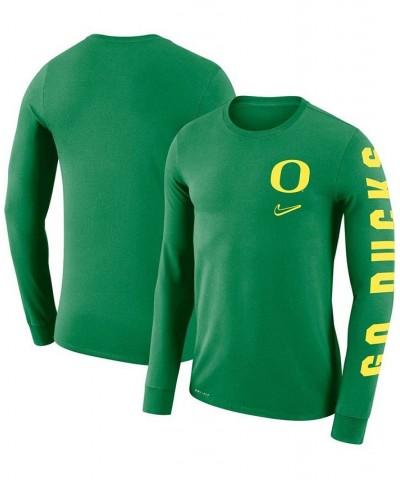 Men's Green Oregon Ducks Local Mantra Performance Long Sleeve T-Shirt $26.54 T-Shirts