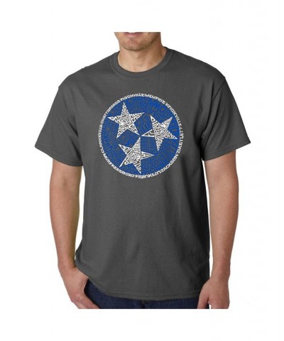 Men's Word Art - Tennessee Tristar T-Shirt Gray $16.80 T-Shirts