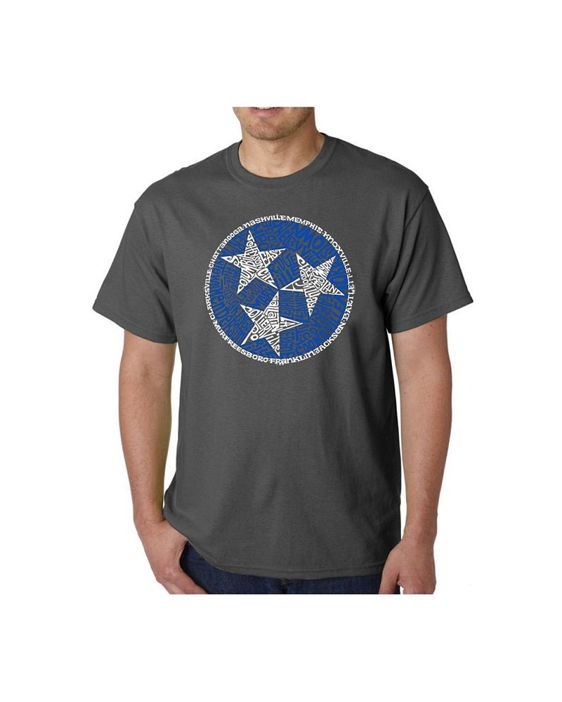 Men's Word Art - Tennessee Tristar T-Shirt Gray $16.80 T-Shirts