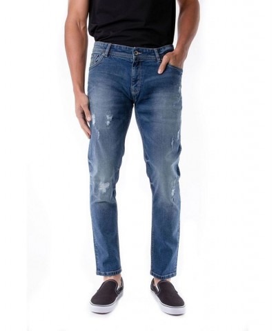 Men's Stretch 5 Pocket Skinny Jeans Blue $40.56 Jeans