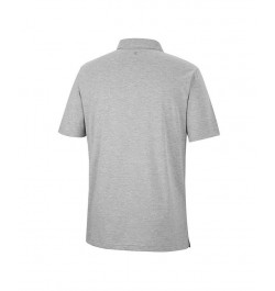 Men's Heathered Gray Texas Longhorns Golfer Pocket Polo Shirt $23.09 Polo Shirts