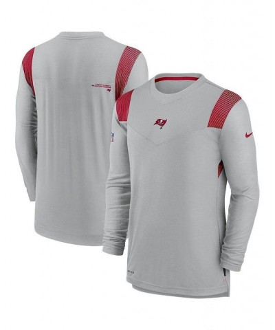 Men's Gray Tampa Bay Buccaneers Sideline Player UV Performance Long Sleeve T-shirt $25.52 T-Shirts