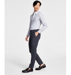 Men's Infinite Stretch Skinny-Fit Dress Pants Dark Grey $27.99 Pants