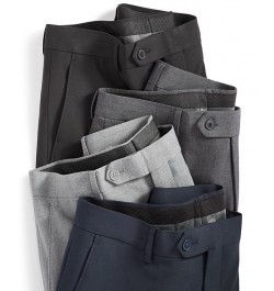 Men's Infinite Stretch Skinny-Fit Dress Pants Dark Grey $27.99 Pants