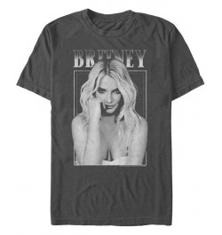 Britney Spears Men's Not That Innocent Portrait Short Sleeve T-Shirt Gray $20.29 T-Shirts