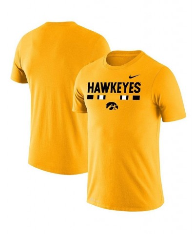 Men's Gold Iowa Hawkeyes Team DNA Legend Performance T-shirt $24.00 T-Shirts