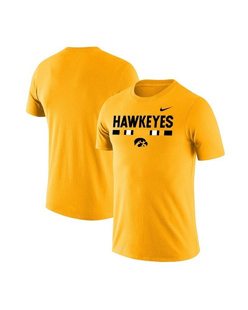 Men's Gold Iowa Hawkeyes Team DNA Legend Performance T-shirt $24.00 T-Shirts