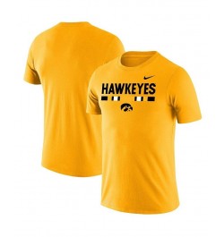 Men's Gold Iowa Hawkeyes Team DNA Legend Performance T-shirt $24.00 T-Shirts