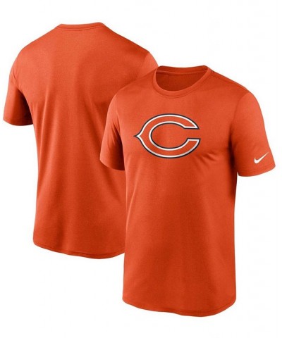 Men's Orange Chicago Bears Logo Essential Legend Performance T-shirt $18.40 T-Shirts