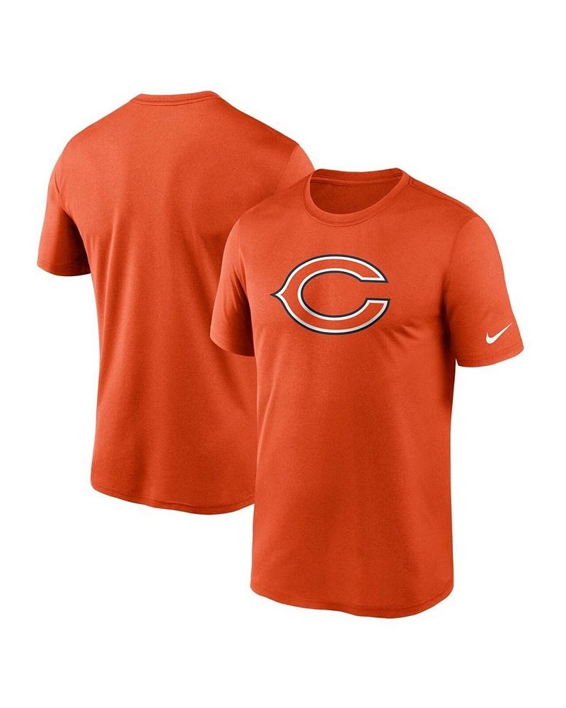 Men's Orange Chicago Bears Logo Essential Legend Performance T-shirt $18.40 T-Shirts