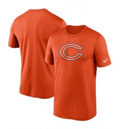 Men's Orange Chicago Bears Logo Essential Legend Performance T-shirt $18.40 T-Shirts