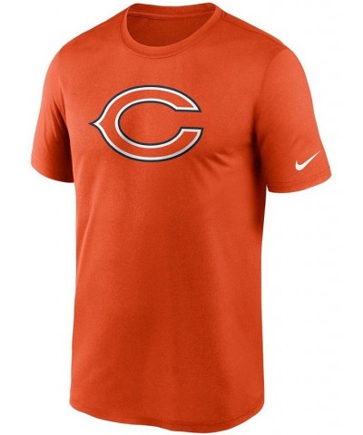 Men's Orange Chicago Bears Logo Essential Legend Performance T-shirt $18.40 T-Shirts