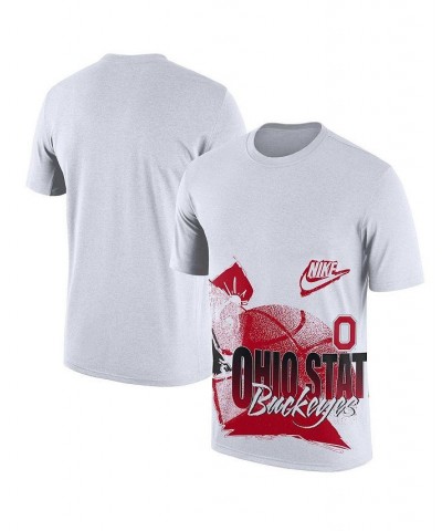 Men's White Ohio State Buckeyes Basketball 90s Hoop Max T-shirt $20.00 T-Shirts