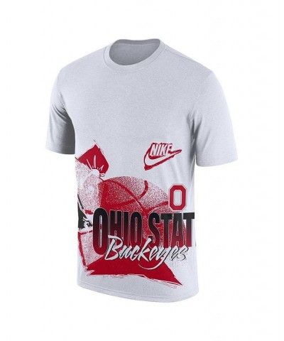 Men's White Ohio State Buckeyes Basketball 90s Hoop Max T-shirt $20.00 T-Shirts