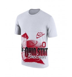 Men's White Ohio State Buckeyes Basketball 90s Hoop Max T-shirt $20.00 T-Shirts