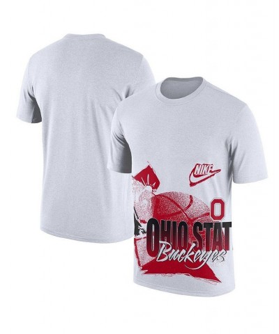 Men's White Ohio State Buckeyes Basketball 90s Hoop Max T-shirt $20.00 T-Shirts