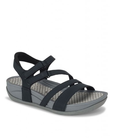 Women's Deena Wedge Sandal Black $48.06 Shoes