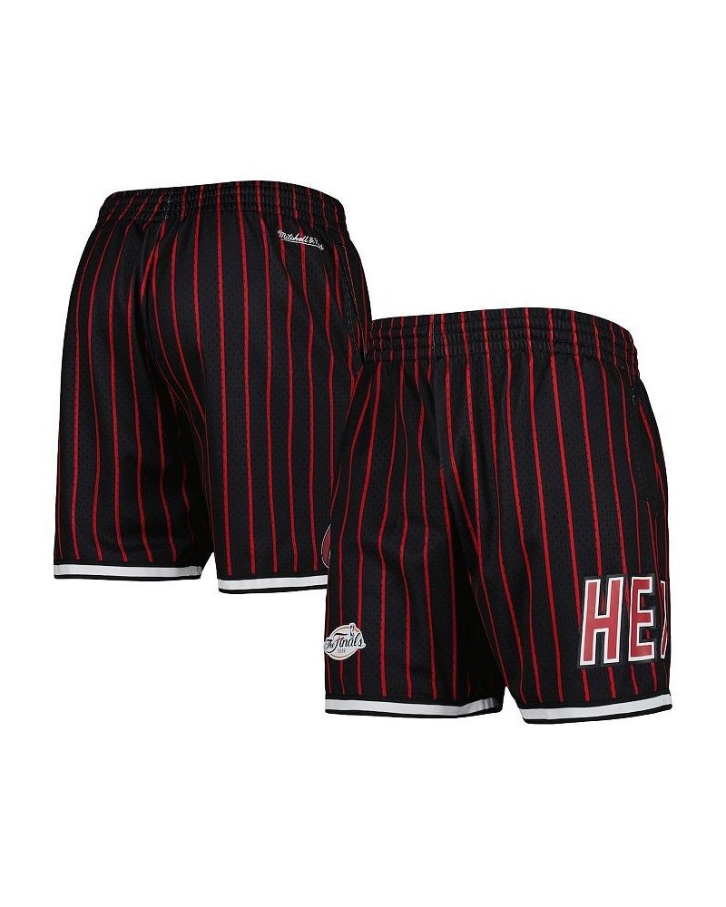 Men's Black Miami Heat City Collection Heritage Mesh Shorts $35.70 Shorts