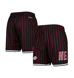 Men's Black Miami Heat City Collection Heritage Mesh Shorts $35.70 Shorts