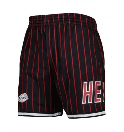 Men's Black Miami Heat City Collection Heritage Mesh Shorts $35.70 Shorts