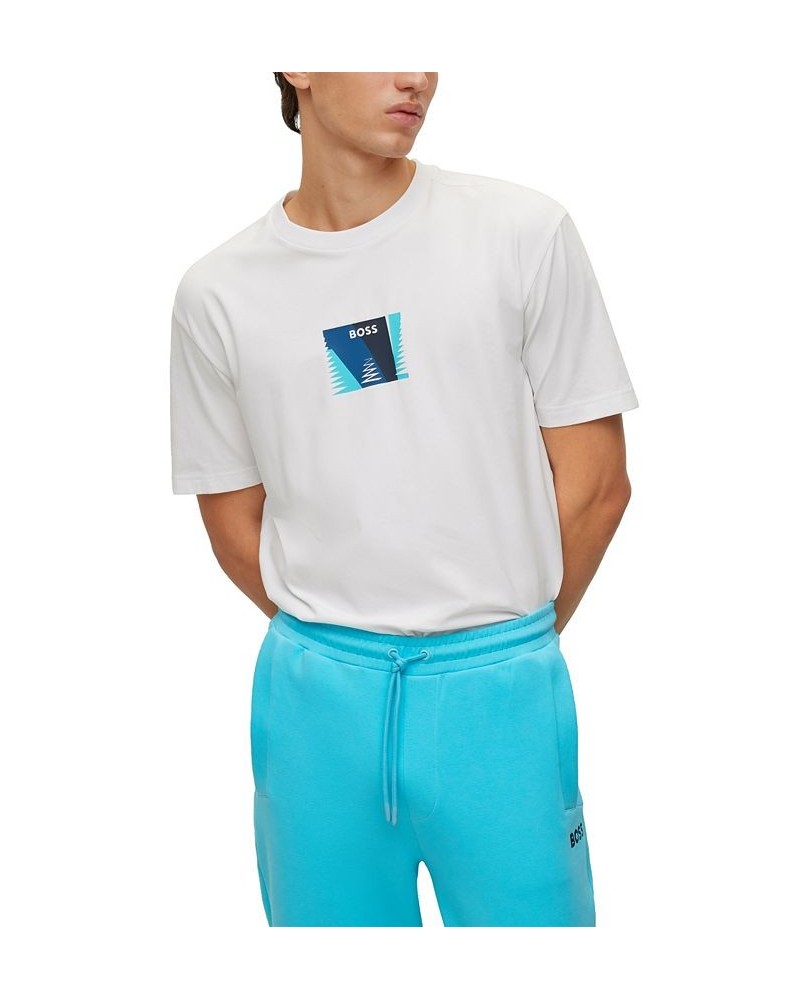 BOSS Men's Stretch Cotton with Printed Artwork Relaxed-Fit T-shirt White $42.14 T-Shirts