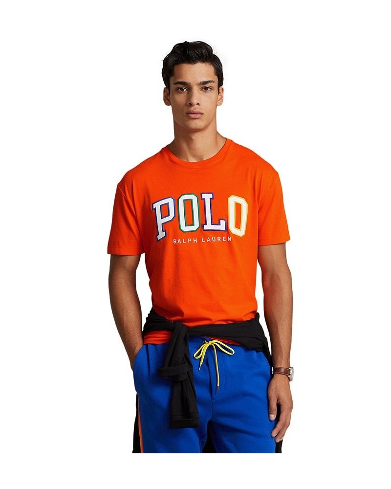 Men's Classic-Fit Logo Jersey T-Shirt Orange $41.34 T-Shirts