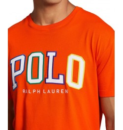 Men's Classic-Fit Logo Jersey T-Shirt Orange $41.34 T-Shirts