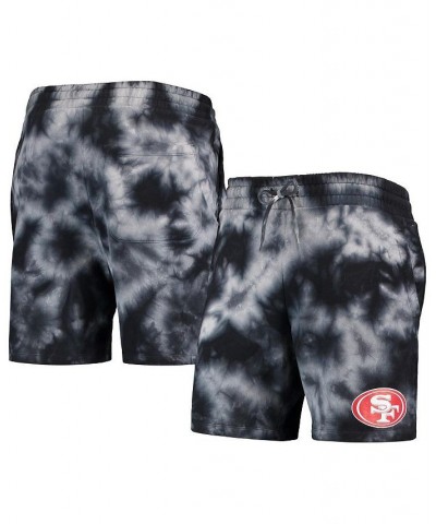 Men's Black San Francisco 49ers Tie-Dye Shorts $23.65 Shorts