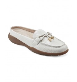 Women's Patti Round Toe Casual Slip-On Mules Ivory/Cream $53.46 Shoes