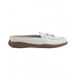 Women's Patti Round Toe Casual Slip-On Mules Ivory/Cream $53.46 Shoes