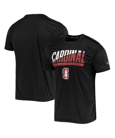 Men's Black Stanford Cardinal Wordmark Slash T-shirt $18.40 T-Shirts