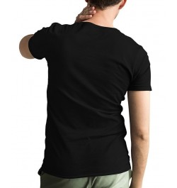 Men's Short Sleeves Premium Blend Word Art T-shirt Black $20.25 Shirts