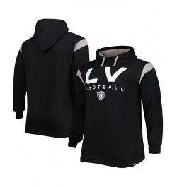 Men's Branded Black Las Vegas Raiders Big and Tall Call the Shots Pullover Hoodie $34.30 Sweatshirt